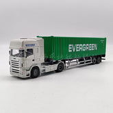 Patoak Alloy Simulation Container Model Truck 1:50-White Truck Cab